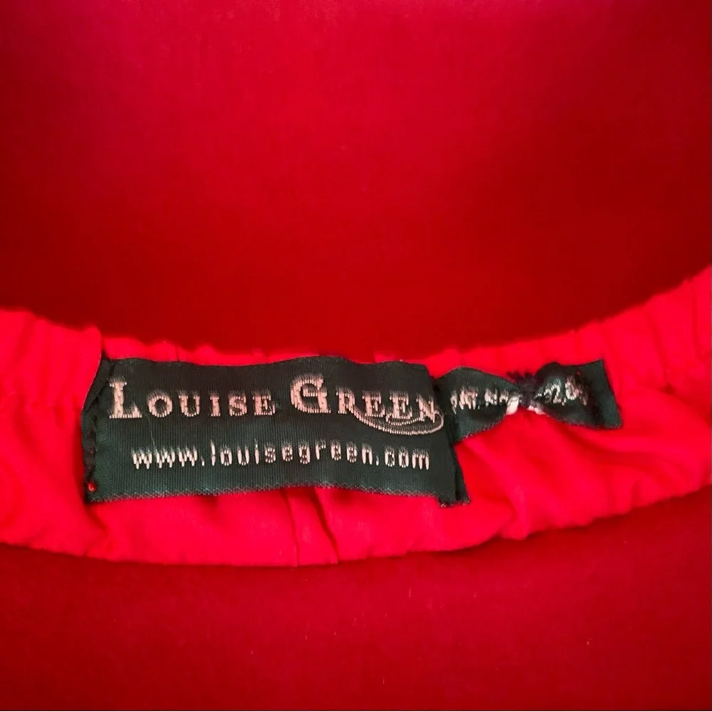 Louise Green Red Cloche Hat - Picture 7 of 7